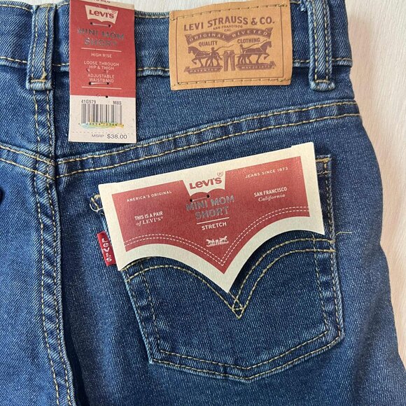 Levi’s Mini Mom Short – Girls’ Denim Shorts - Picture 2 of 7